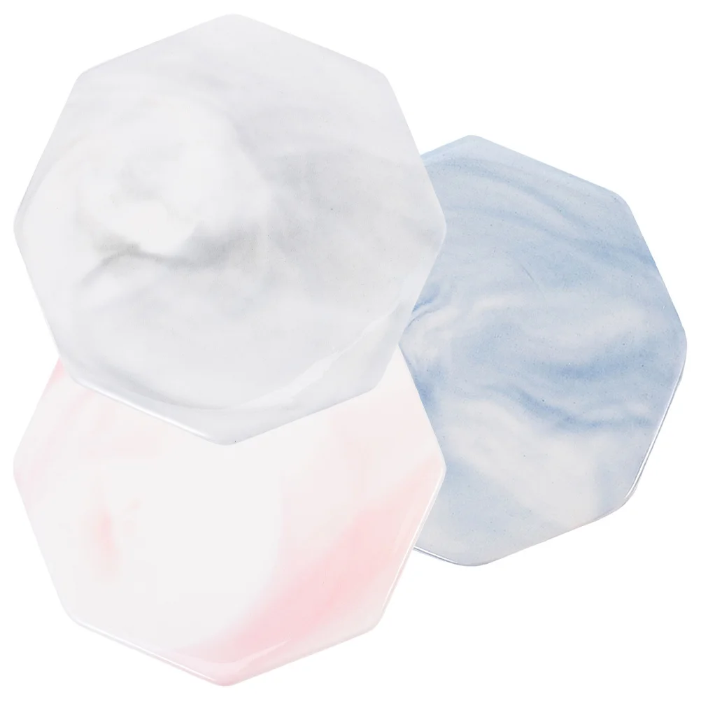 

3Pcs Wax Seal Ceramic Pad Marble Coaster Heat Resistant Exquisite -Functional Coaster Wax Seal Ceramic Pad