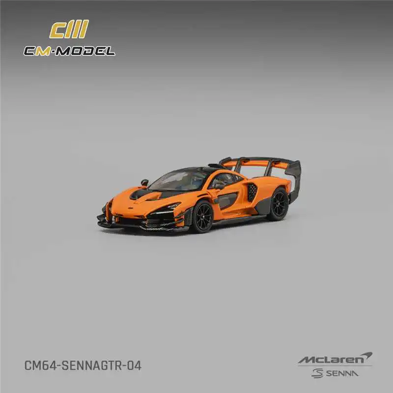CM Model 1/64 Senna GTR Alloy Diecast automodel, beperkte oplage Hypercar Racing Replica verzamelcadeau
