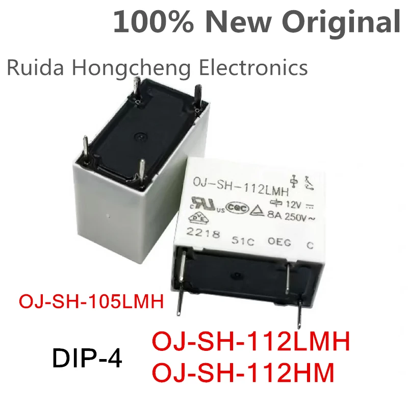5-10 шт./лот OJ-SH-112LMH 、OJ-SH-105LMH 、OJ-SH-112HM 、OJ-SH-105HM DIP-4 Новое оригинальное универсальное силовое реле SPST OJ-SH-112LM