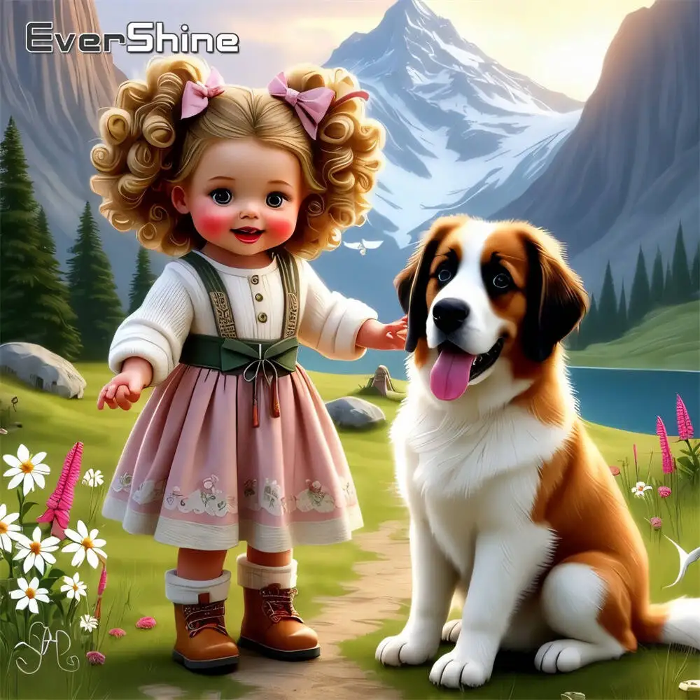 

Evershine алмазная живопись цветок ромашки красочные акриловые принадлежности для рукоделия Алмазная мозаика DIY вышивка подарок ребенку