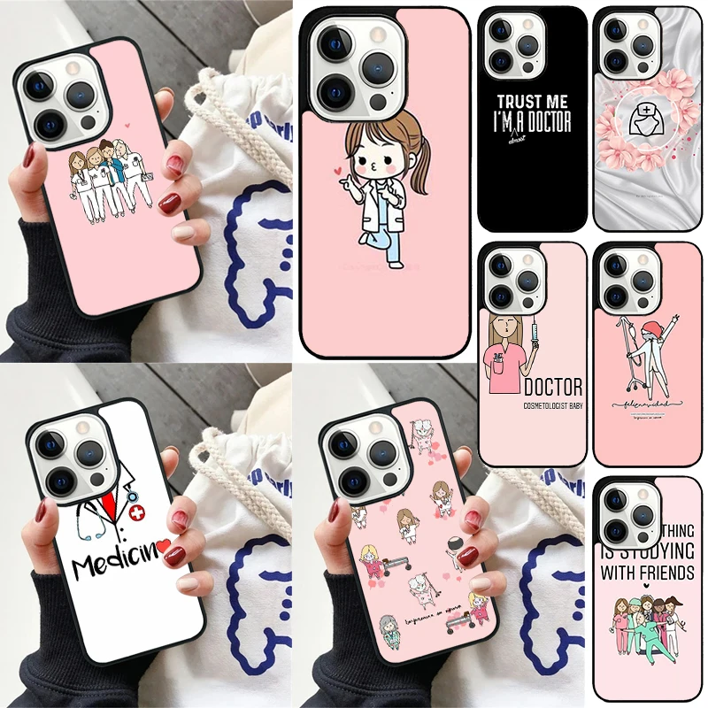 Doctor Nurse Medical Medicine Health Heart Phone Case for iPhone 16 15 14 12 13 mini PLUS X XS XR 11 PRO MAX