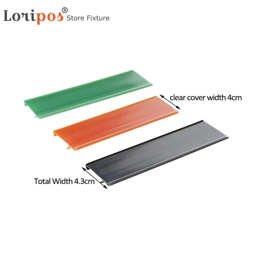 Bar Qr Code Scanning Cover Data Strip Label Holder For Supermarket Warehouse Shelf Edge Mounted