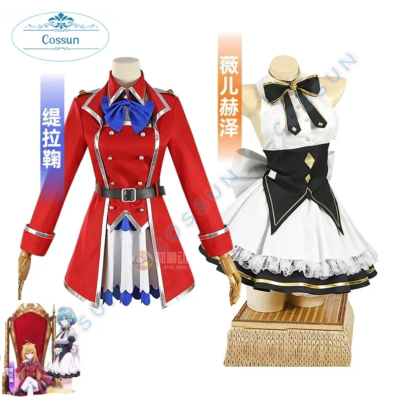 Terakomari Gandesblood Viruheizu Cosplay Costume Women Cute Party Suit Halloween Carnival Uniforms Anime Clothing