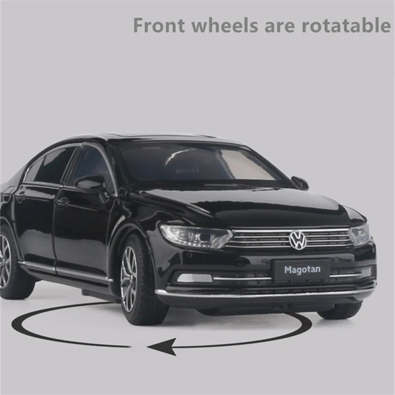 1:32 VW Magotan Coupe Legering Model Auto Diecasts Metalen Auto Voertuigen Model Hoge Simulatie Geluid en Licht Collectie Kinderen Speelgoed gift