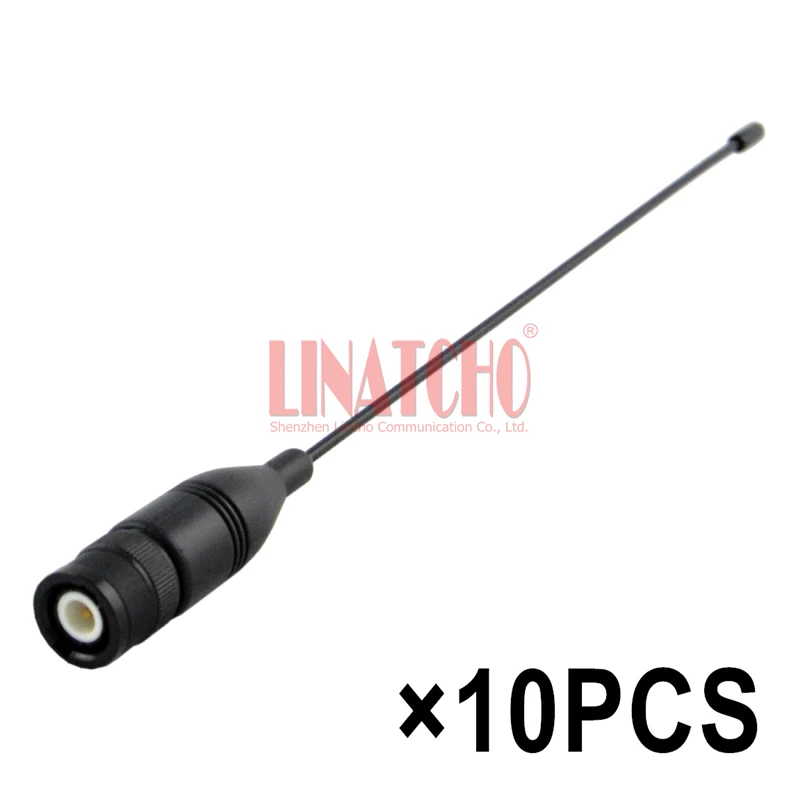 10PCS NA666 UHF VHF 144 430MHz Dual Band Walkie Talkie Flexible Two Way Radio BNC Male Connector Antenna