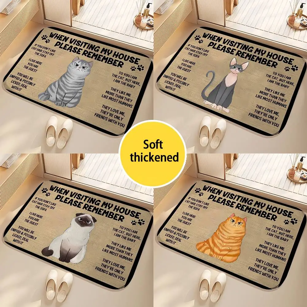 

Cute Dog Welcome Floor Mat Printed large carpets living room and bedroom carpets bathroom anti slip door MATS small carpets