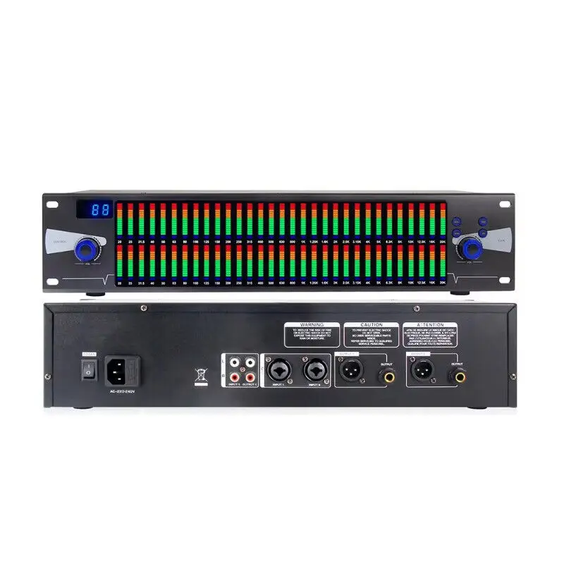 31*2 Segment. Professional Digital Audio Stereo Graphic Equalizer EQ-328