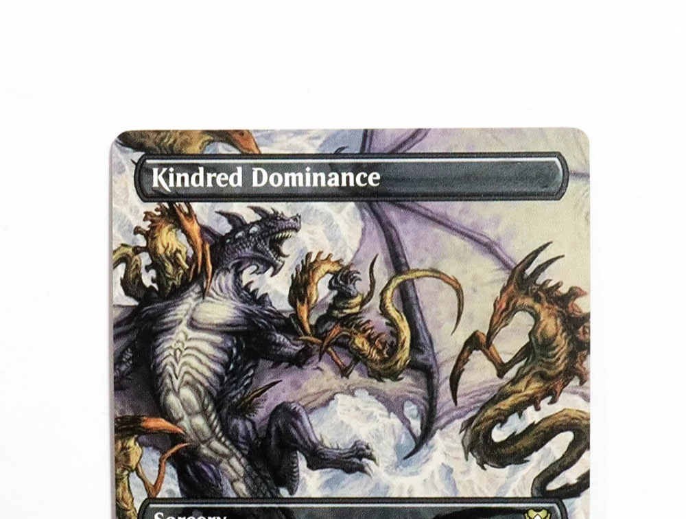 Kindred Dominance Foil /Holo TCG Magical Proxy Cards Game Black Top Quality Proxy Gathering Board Playing Game Trading Cards