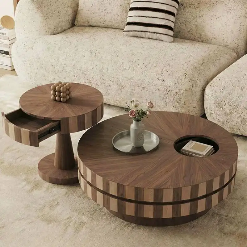 

Multifunctional European Coffee Tables Round Set Center Console Tea Table Nordic Apartments Mesa De Centro Sala Furniture Home