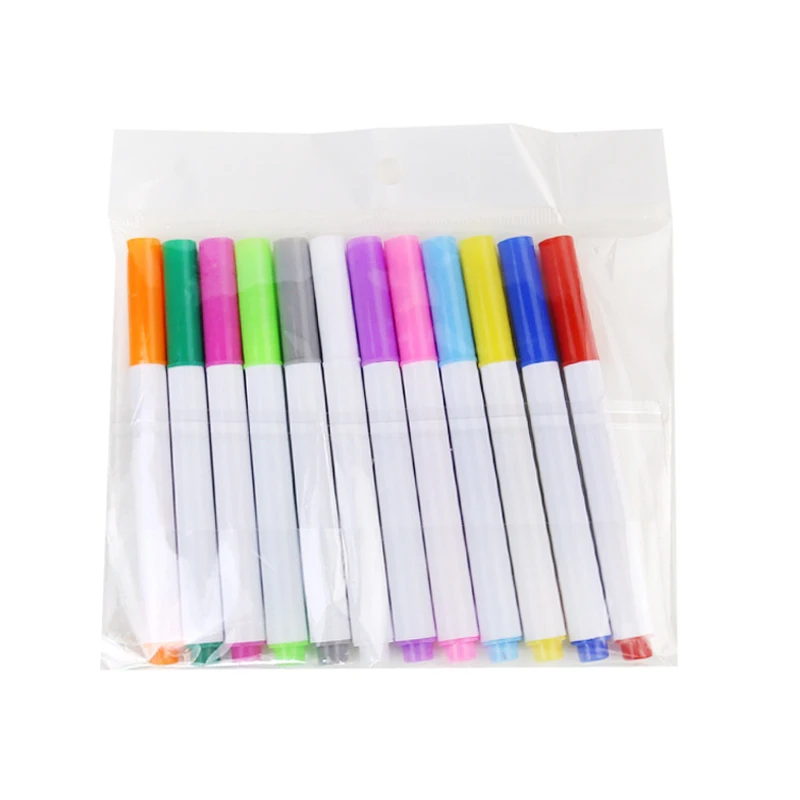 Water-soluble Liquid Chalk Non-dust Chalk Erasable Chalk Drawing Pen For Black Board Whiteboard Glass Tiles 12 Colors