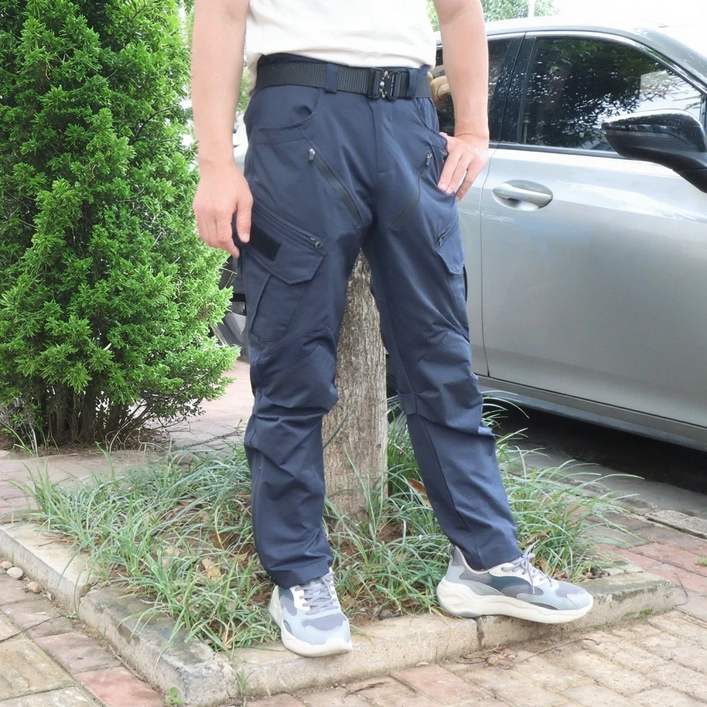 Dropshipping Mens Outdoor Multi Functional Tactical Pants Multi Pocket Outdoor Hiking Sweatpants Water-repellent Wear-resistant