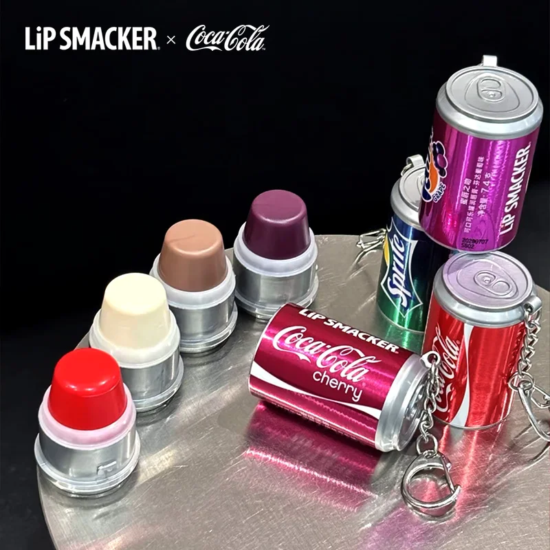 LiP SMACKER X Coca-Cola Joint Large-Capacity Autumn & Winter Lip Balm, Deeply Moisturizes and Nourishes, With a Hanging Chain Fo
