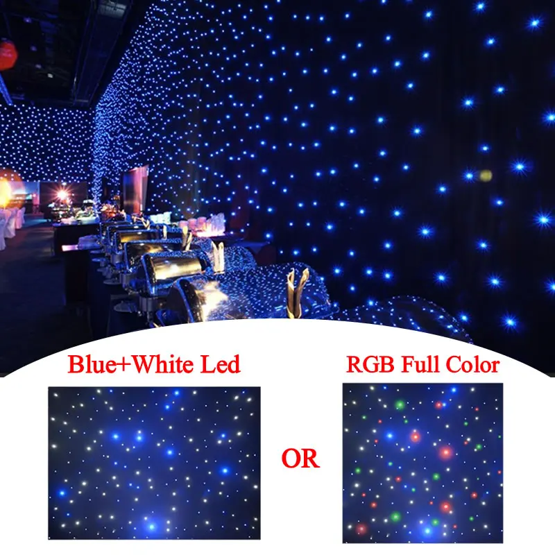 

Butoy светодиодный сценический фон со звездой, занавеска для сцены, свадьбы, звездного неба, тканевый фон, синий, белый цвет RGB, вариант цвета для ночной вечеринки, клуба