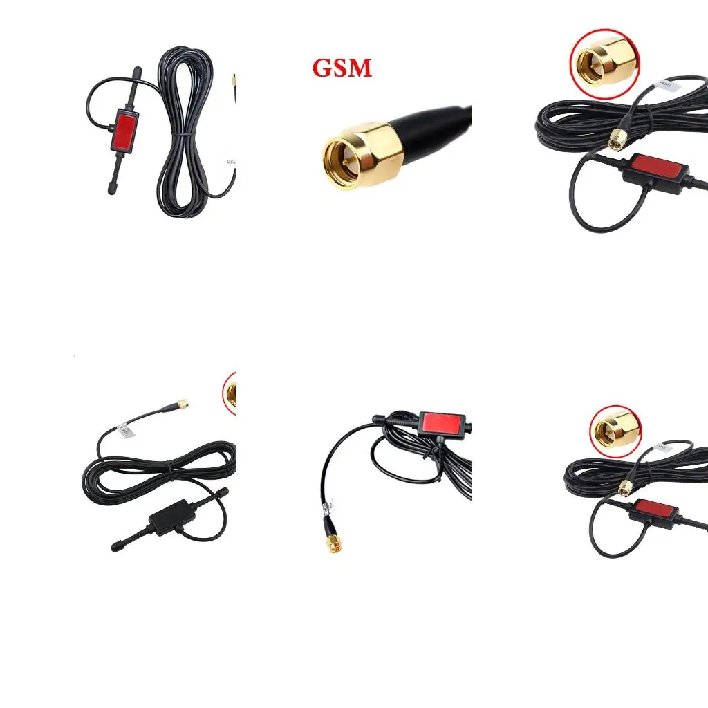  T Type 3G Long Ranges Antenna 900-1800MHZ 50W GPRS SMA Male Plug Horn Antenna Plastic Radio Patch Antenna 300cm Cable