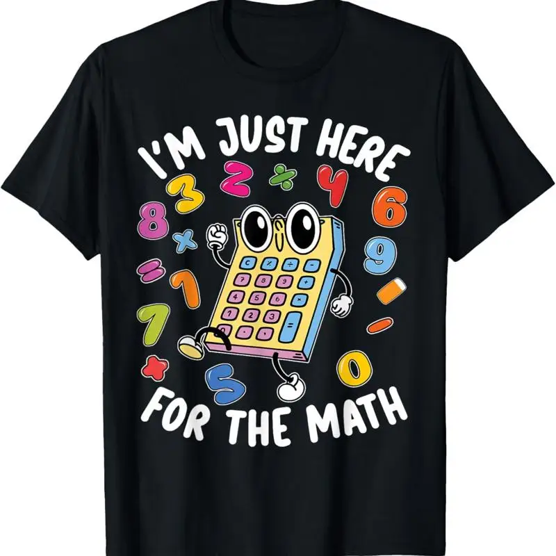 تي شيرت أزياء أطفال لآلة حاسبة الرياضيات في يوم الأرقام