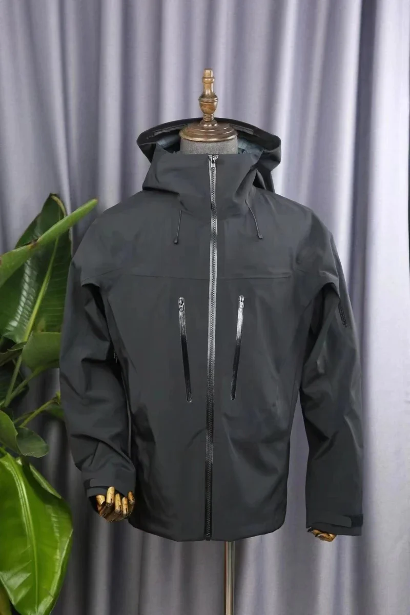 ARC SV Embroidery Bird Logo Three Layer Mens Womens Camping Coat Outdoor Waterproof Windbreaker Hiking Ski Jackets Unisex