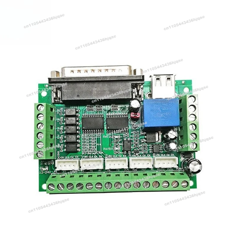 Engraving Board MACH3 CNC 5-axis Stepper Motor Driver Interface with Optocoupler Isolation Board with USB Cable