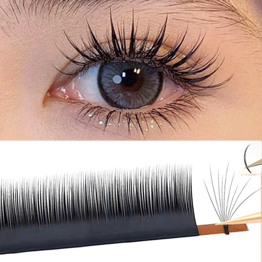 Camellia Fake Lashes Easy Fan False Eyelashes Natural Soft Faux Mink Eyelash Extensions Russian Volume Individual Makeup Lashes