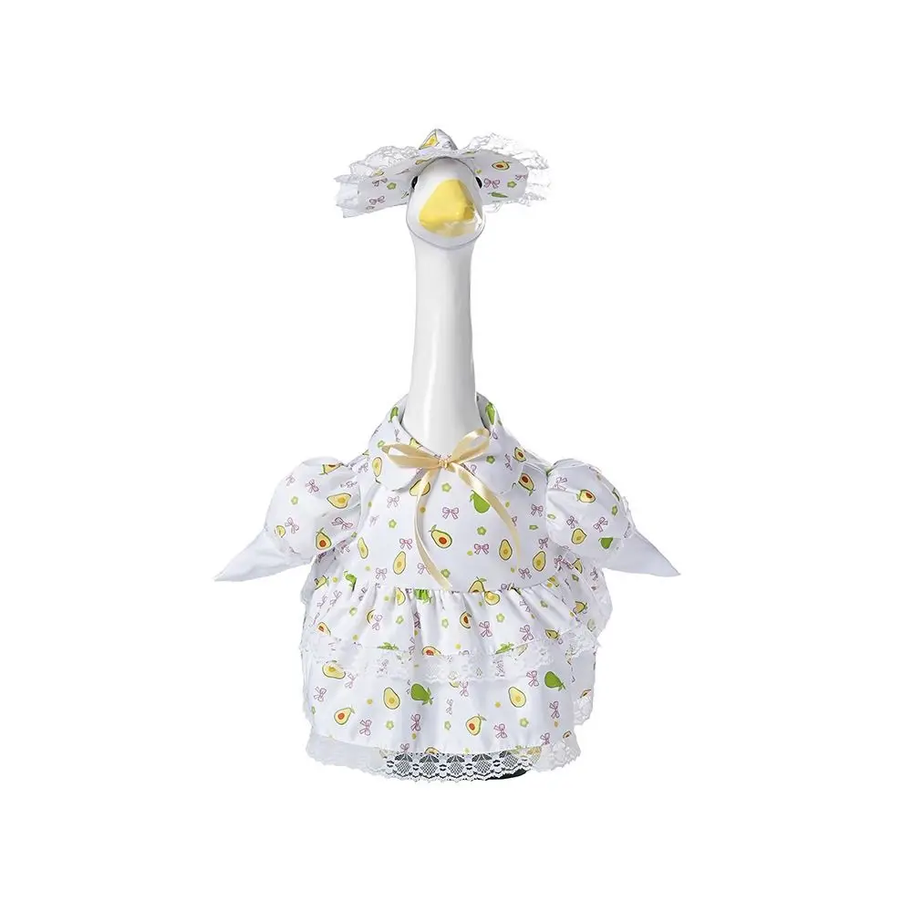 Cottage Style Porch Goose Clothes Removable Clothing with Bonnet Porch Goose Outfit Cute Country Style Porch Goose Dress