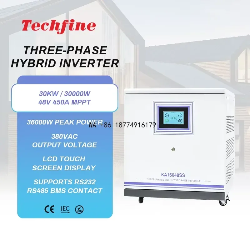 wmwmnu Portable for Triple Phase Pure Sine Wave 60000W 48V Single Three Phase Low Voltage Battery Home Use Hybrid Inverter