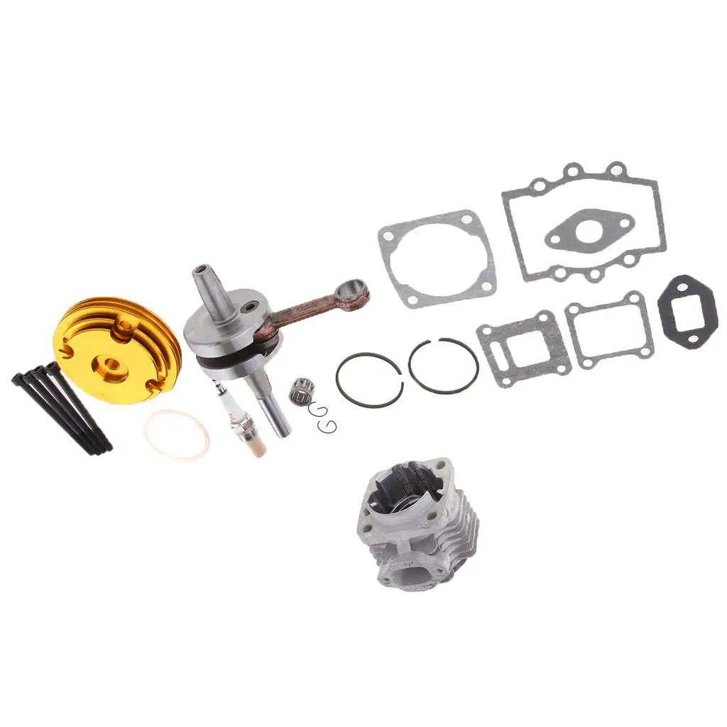

44mm Cylinder Piston Gasket Top End Kit Durable Alloy Material for Modified 49cc Pocket Bike Engine