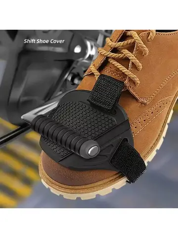 Almohadilla de cambio de motocicleta, cubierta protectora de goma para botas, protector de palanca de cambios ajustable, almohadilla antideslizante, cubierta para zapatos, protección para zapatos de motocicleta