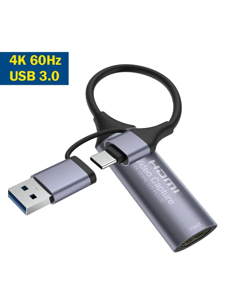 Karta przechwytująca wideo HDMI Full 4K 60Hz Wyjście USB 3.0 Urządzenie przechwytujące HDMI do USB Typu C Rejestrator do transmisji na żywo OBS Gaming PC — zdjęcie produktu 7