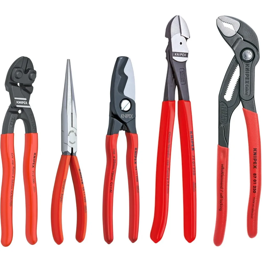 

9K 00 80 108 US Tools - 5 Piece Automotive Starter Pliers Set (87 01 250, 95 11 200, 26 11 200, 74 01 250, 71 31 200)