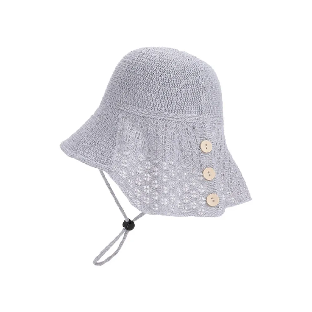 

Fashion Breathable Sun Hat UV Protection Hollow Out Fisherman Hat Small Shawl Bucket Hat Women