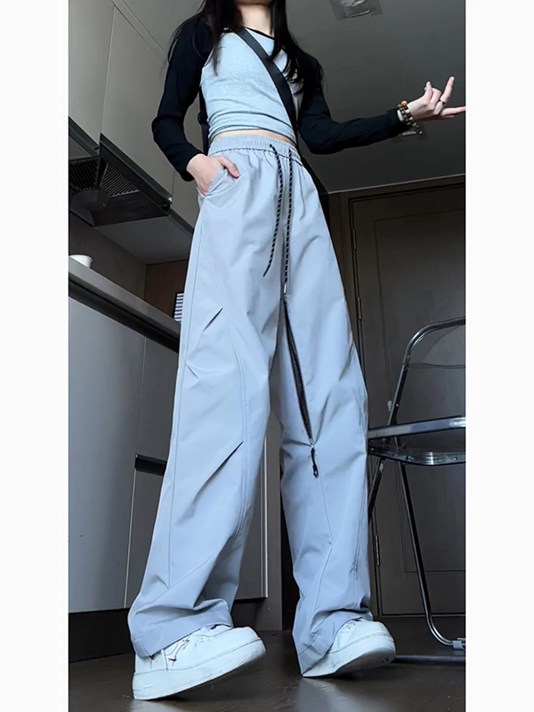 Light Grey Three-Proof Soft  Hiking Pants Unisex Autumn Outdoor Casual Sports Trousers Mountain Climbing Leisure Pants