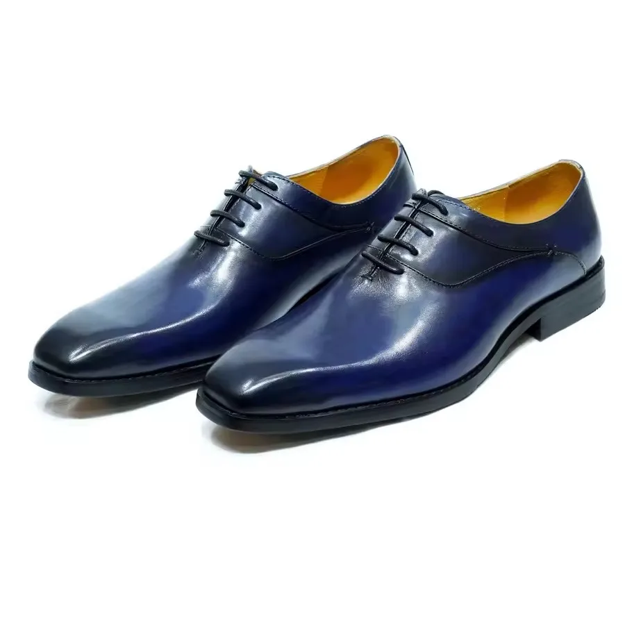 Men Leather Shoes First Layer cowhide Business Formal Leather Shoes Fashionable Breathable Oxford Shoes Wedding Party Shoes