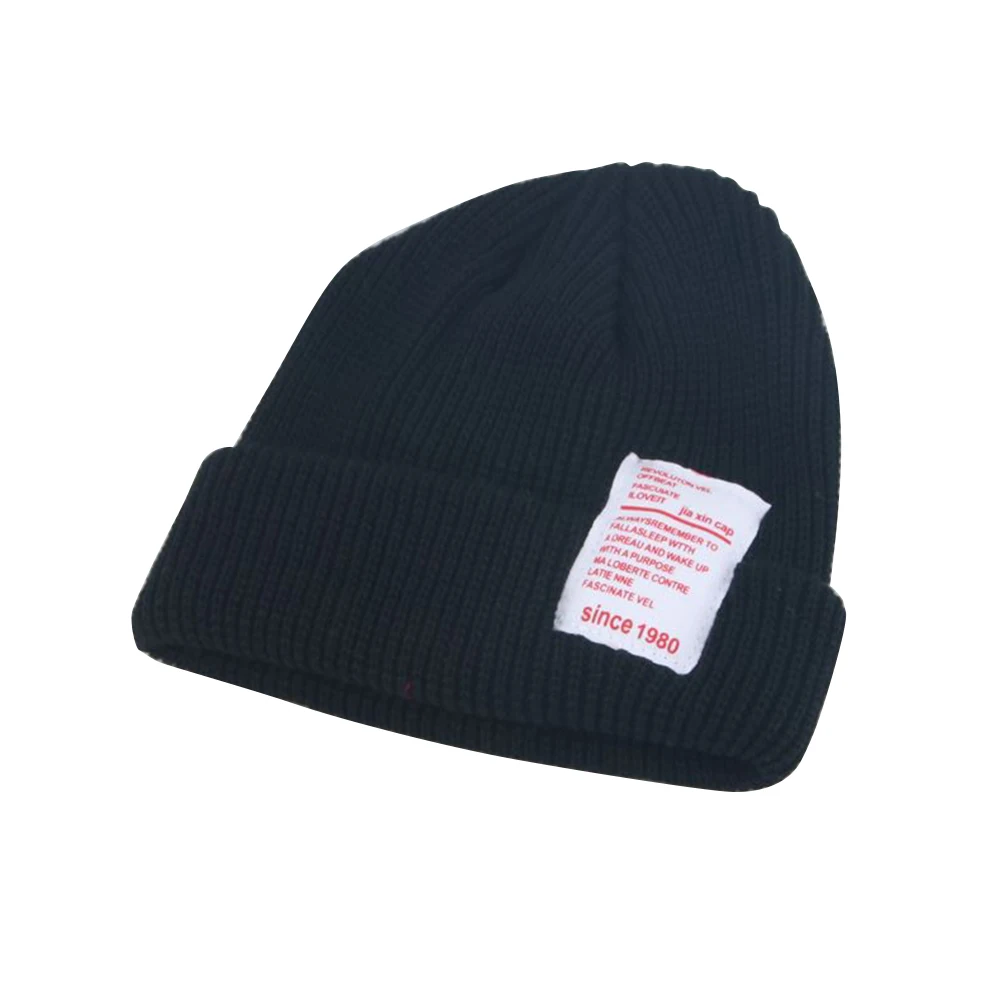 

Children Knitted Beanie Hat Black Infant Autumn Soft Cotton Knitted Cap Comfortable Stylish Photography Baby Shower