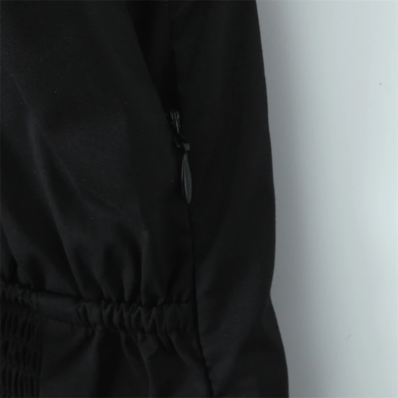 Keyanketian verão novo y2k bordado em camadas babados deslizamento vestido feminino xshape único breasted bainha sem mangas mini vestido