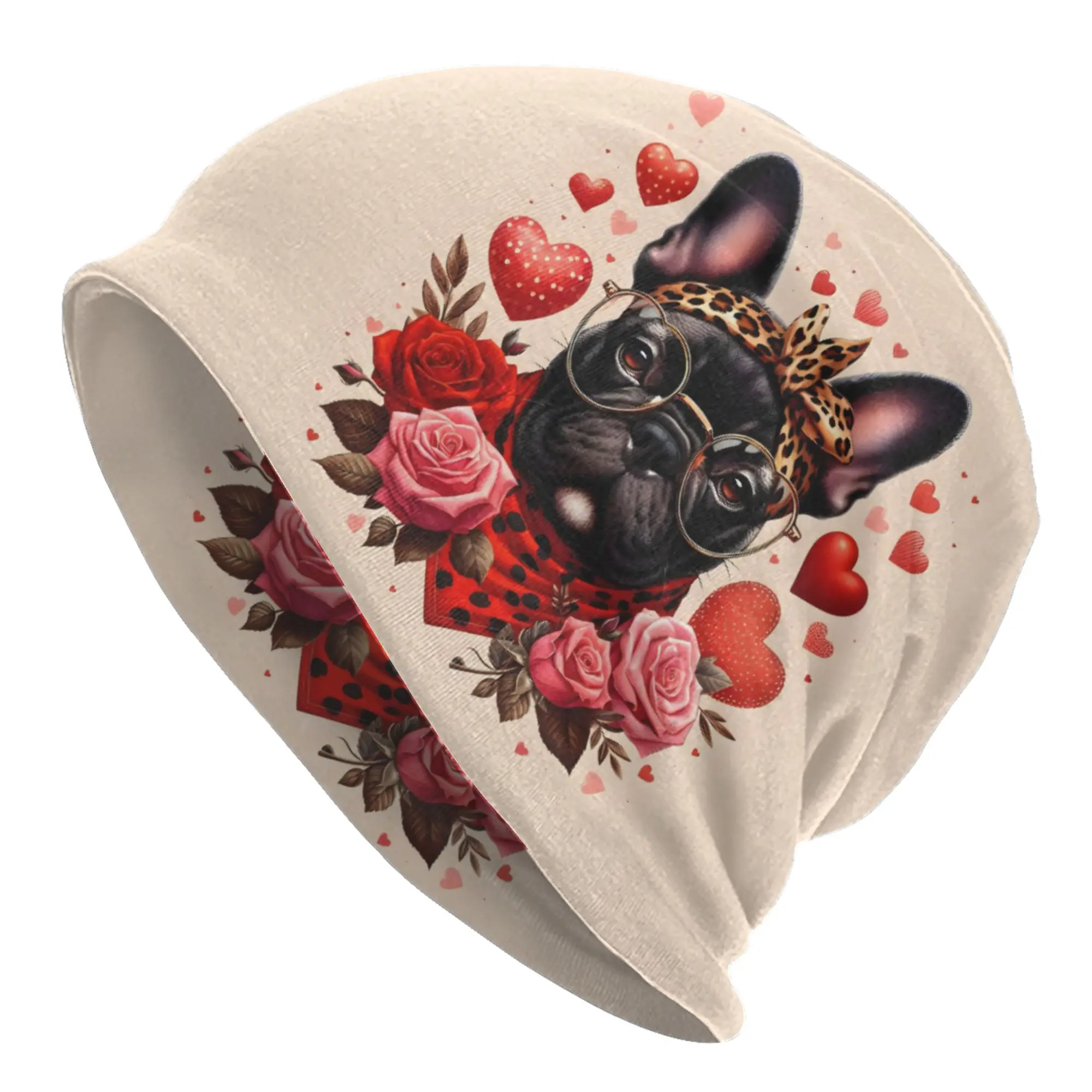 French Bulldog  Bonnet Hat Knitted Hat Men Women Fashion Unisex Frenchies Dog Pet Gift  Winter Warm Skullies Beanies Caps