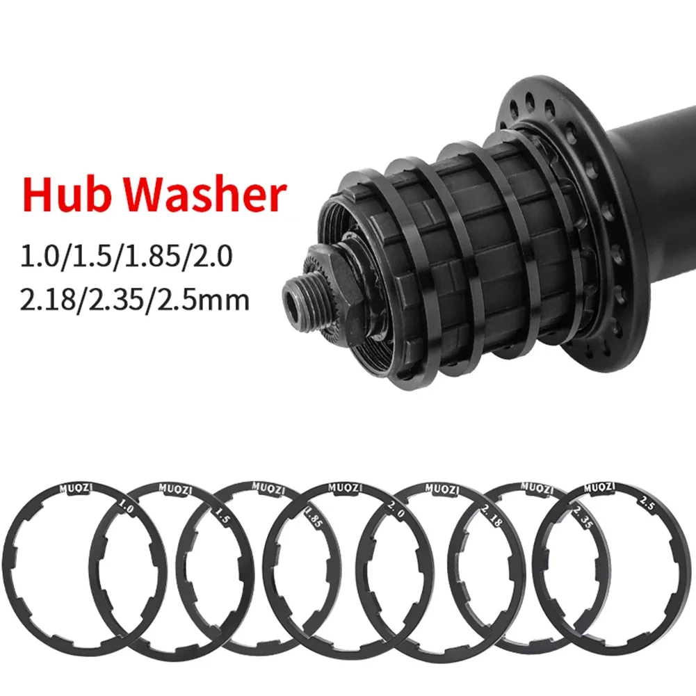 1/1.5/1.85/2/2.18/2.35/2.5MM Bicycle Hub Washer MTB Bottom Bracket Spacers Flywheel Cassette Gasket Road Bike Freehub Washer