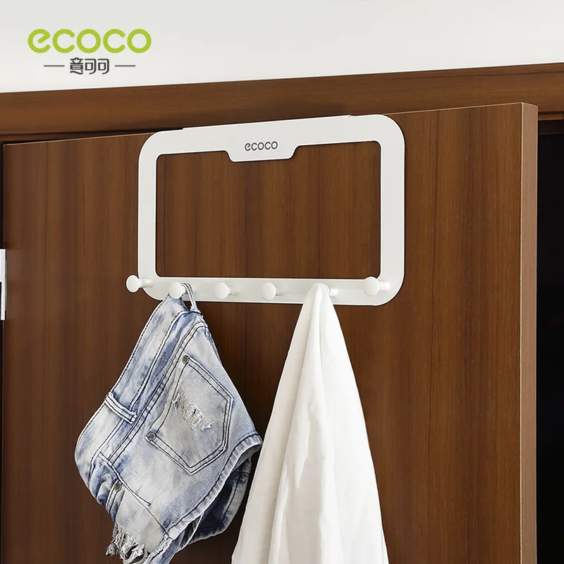 

ECOCO Nail-free Stainless Steel Hook Cabinet Door Back by Hanger Towel Hooks Over Door Hooks for Clothes Hangers