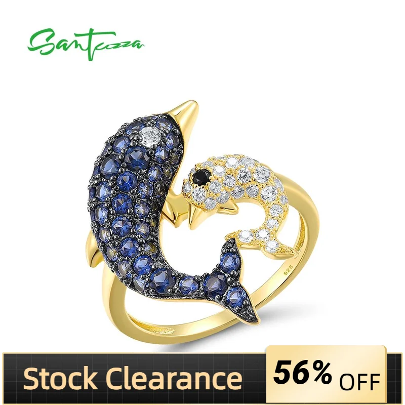 

Женское вечерние ЦО из серебра 925 пробы с синим и белым фианитом