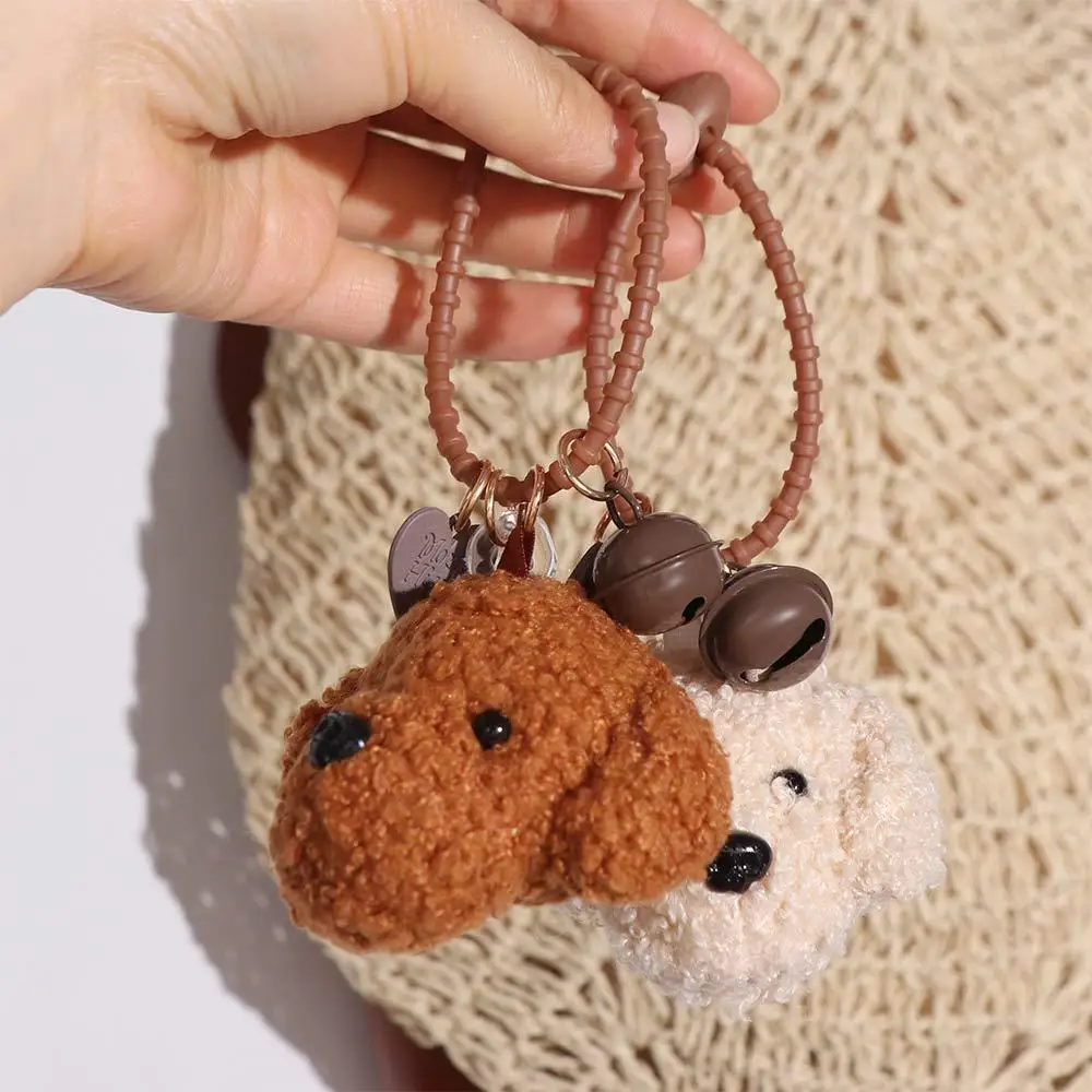 Couple Gift Stuffed Animals Dog Keychain Couples Matching Pet Lovers Dog Key Rings Kawaii Poodle Dog Pendant Car Keychain
