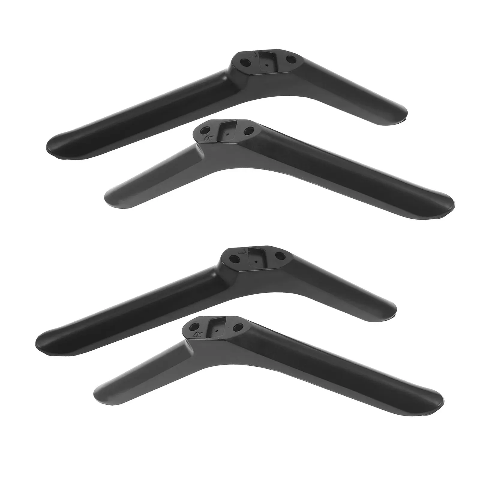 2 Pairs Platform Tv Stand Base Replacement Legs Flat-back Television Easy Install Screen Stands Mount Table Mounting Hardware