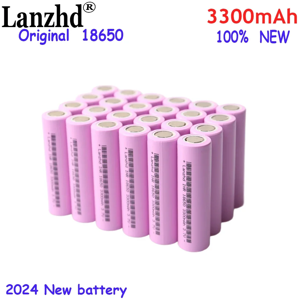 

24pcs/Lot NEW Battery pack 18650 3.7V Li Ion Lithium 3300mAh 17A Batteries For 24V 36V 48V Battery pack Scooter Battery