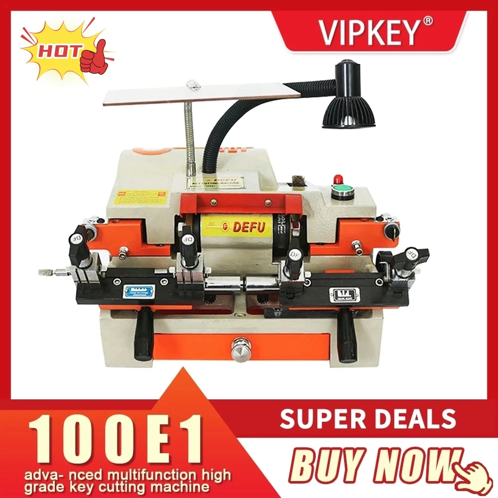 

100E1 Car and Door Key Cutting Machine work on 110v or 220v to make keys locksmith tools