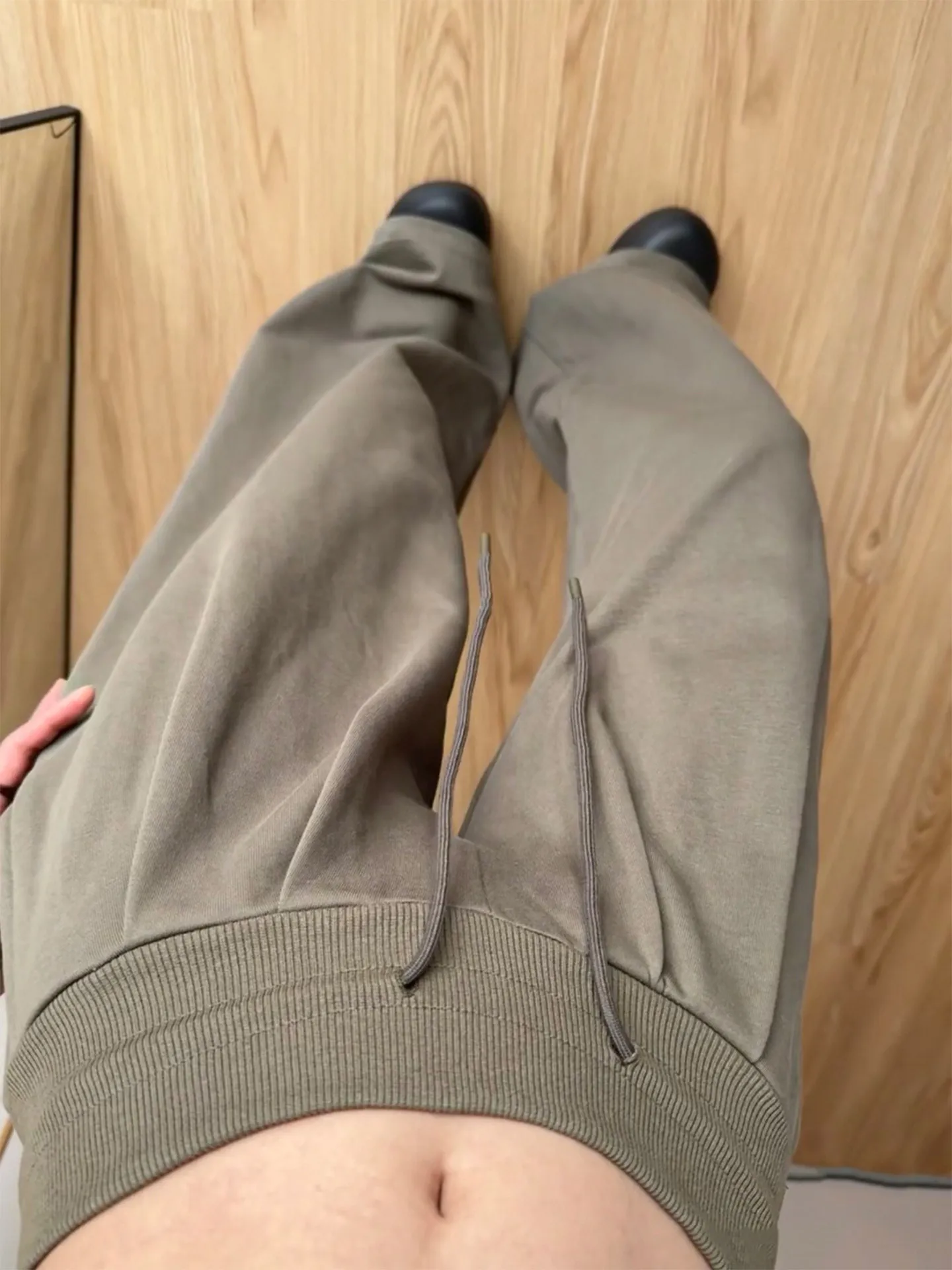 American Retro Low Waist Drawstring Loose Slim Straight Casual Wide Leg Pants Women's Fashion Spring 2026 Casual Trousers