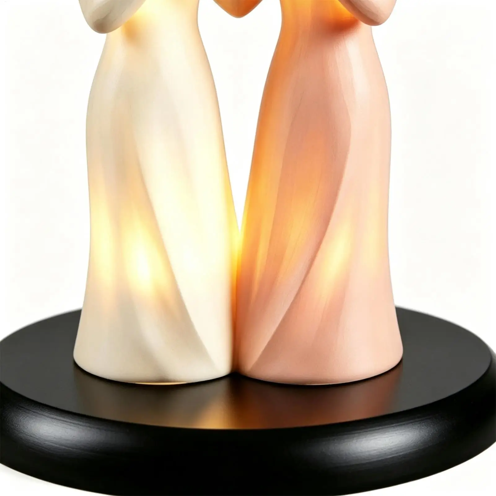Sister Statue Halloween Theme Desktop Keepsake With LED Light Friendships Sisters Sculpture For Halloween Home Fall Birthday