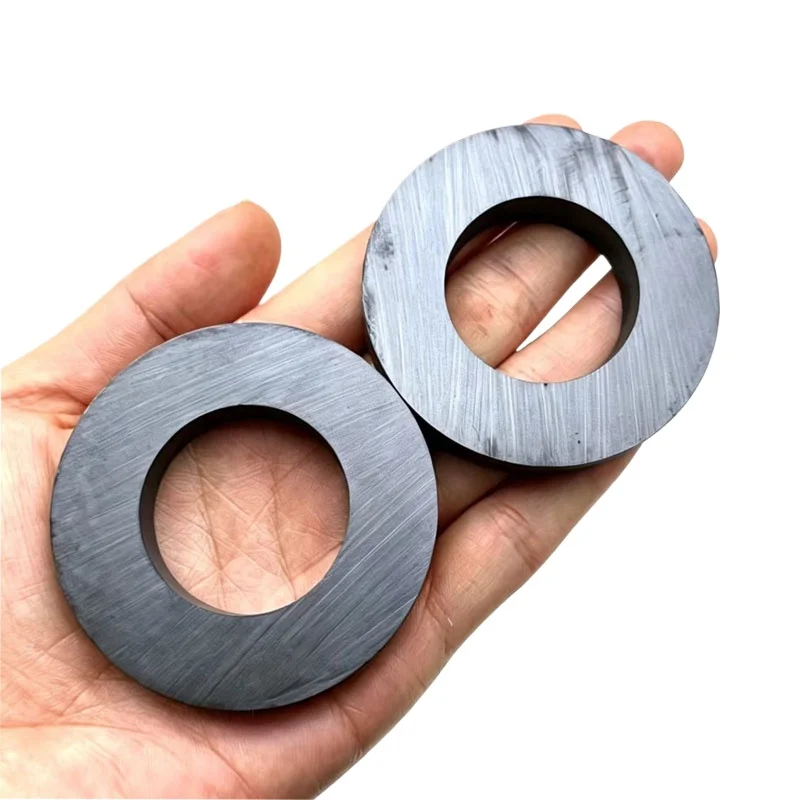 Ferrite Ring Magnet, OD 60mm, ID 32mm, Thickness 10mm, Suitable for Industrial Motors and Scientific Experiments