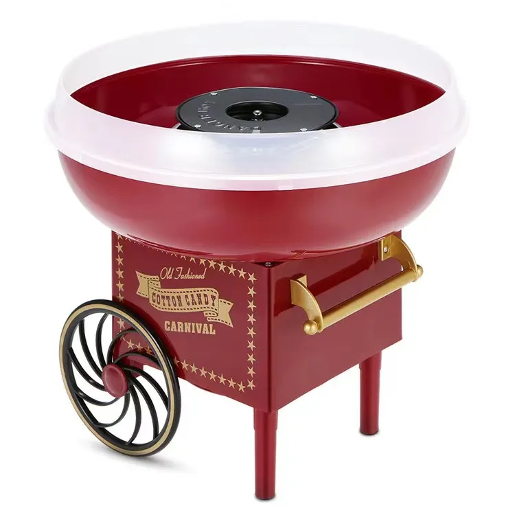 Retro Small Cart Style Cotton Candy Machine, High-Quality Electric Cross-Border Regulation