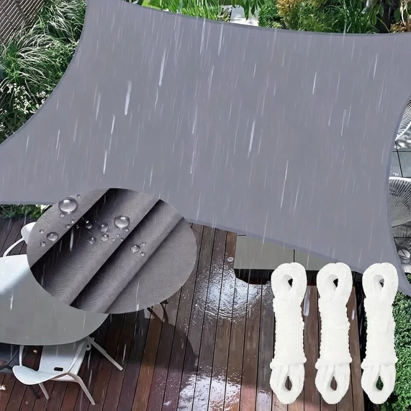 Waterproof Shade Sail UV Protection Sunshade for Patio Backyard Deck Lawn Outdoor