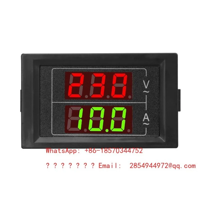 D85-5035VA Small Dual Display Single Phase AC Voltage Meter Ammeter Digital Display Board Meter AC60-500V 100A
