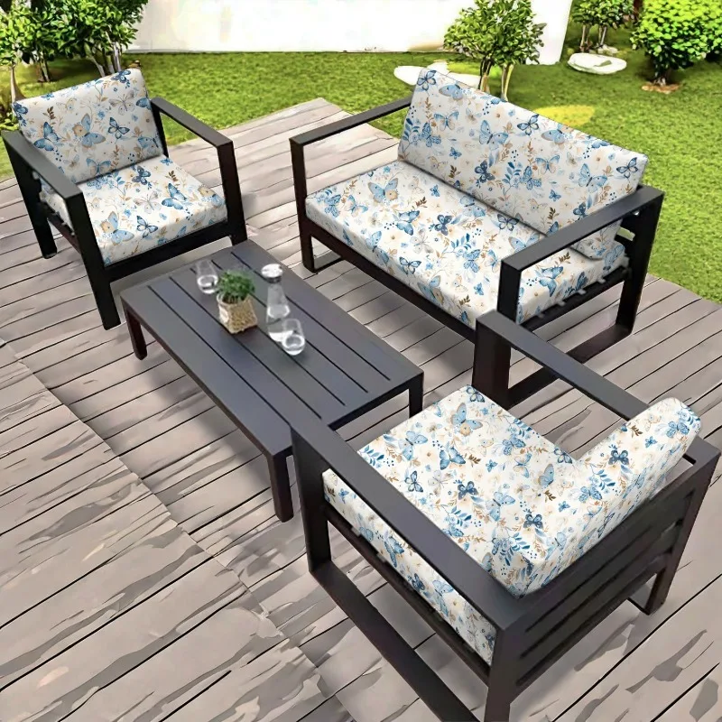1PC Outdoor Patio Sectional Sofa Protector Patio Outdoor Cushion Cover Stretch Sofa Cushion Covers Replacement Couch Slipcover
