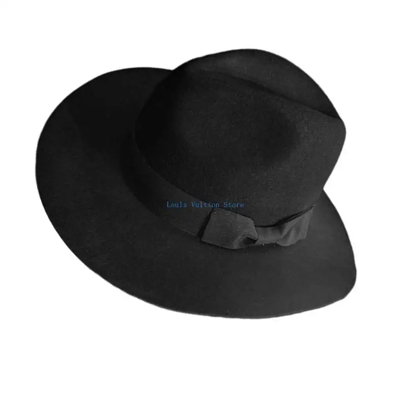 L5YB لعب الأدوار فيدوراس قبعة مسطحة TopHat الكبار للجنسين السحرة قبعة تنكرية زي قبعة