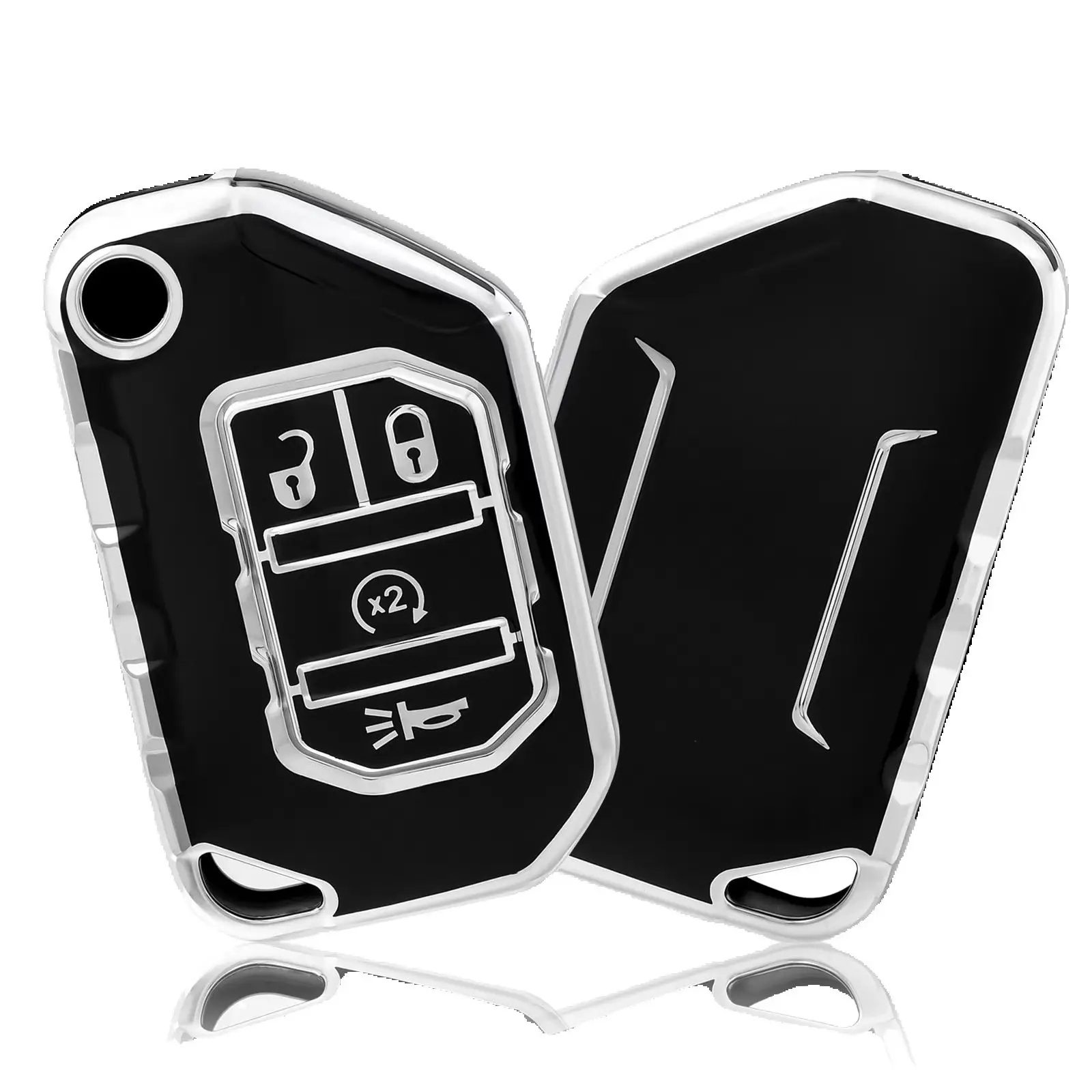 

Special Car Key Fob Case Cover Holder keychain for Jeep 2020 2021 Gladiator JT Sahara JLU 2018-2021 Jeep Wrangler JL JLU Rubicon